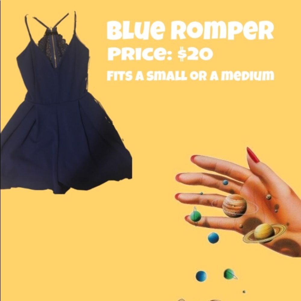 Cute blue romper!!